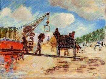 阿曼 吉約曼 Le Charrois au bord de la Seine 阿曼 吉約曼 Le Charrois au bord de la Seine